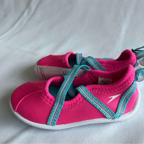 NWT Speedo Toddler Girls' Water Shoes - Pink Taffy  Size  S 5/6 - Picture 9 of 15